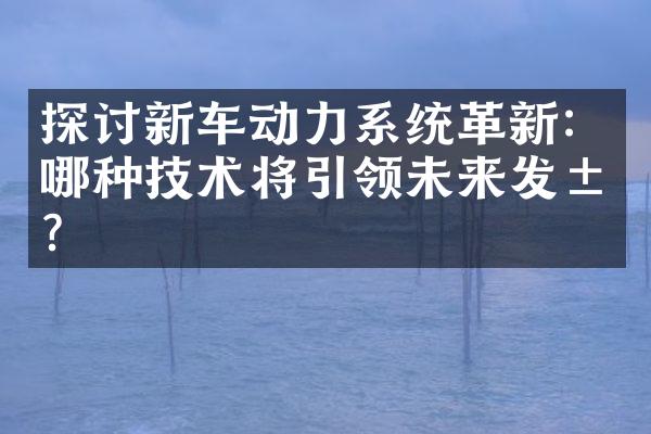 探讨新车动力系统革新：哪种技术将引领未来发展？