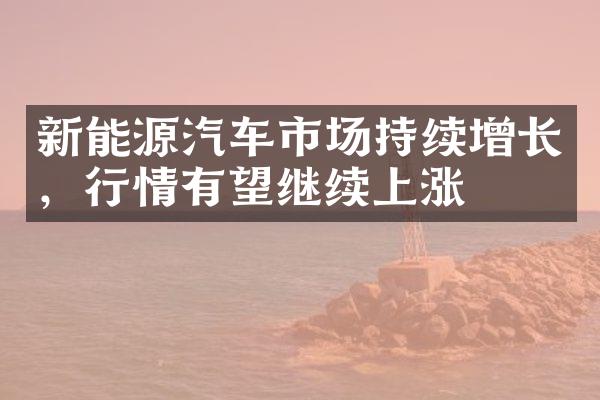 新能源汽车市场持续增长，行情有望继续上涨