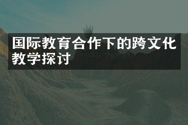 国际教育合作下的跨文化教学探讨