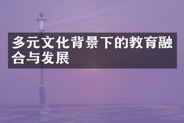 多元文化背景下的教育融合与发展