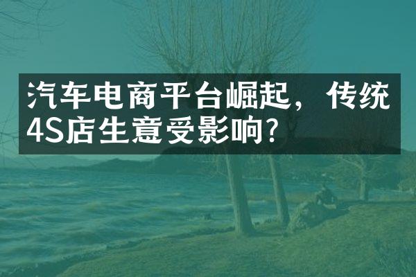 汽车电商平台崛起，传统4S店生意受影响？