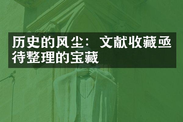 历史的风尘：文献收藏亟待整理的宝藏