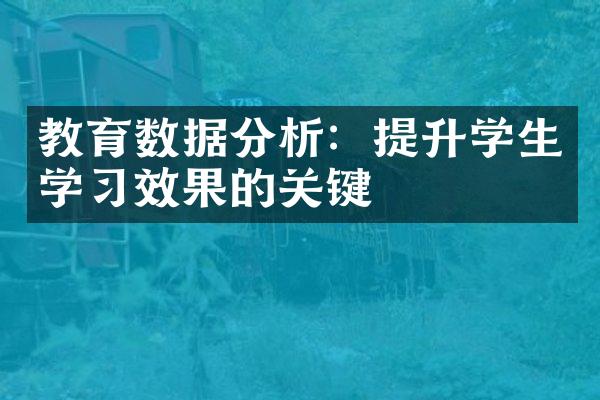 教育数据分析：提升学生学习效果的关键