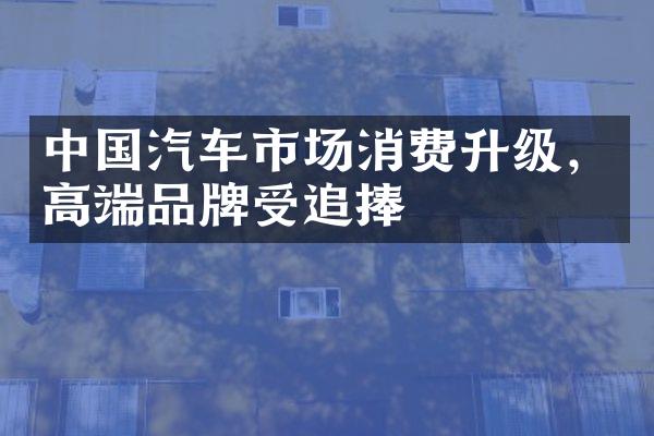 汽车市场消费升级，高端品牌受追捧