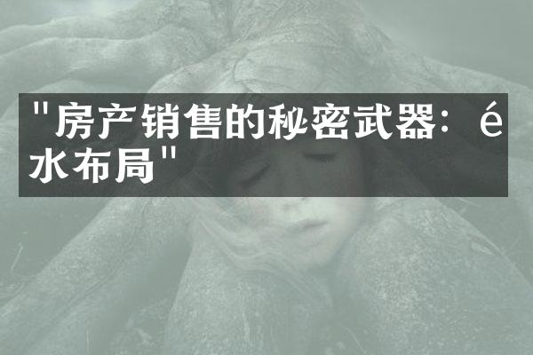 "房产销售的秘密武器：风水布局"