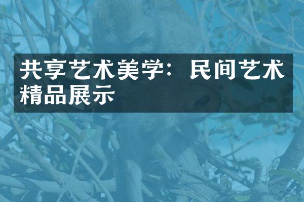 共享艺术美学：民间艺术精品展示