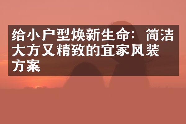 给小户型焕新生命：简洁大方又精致的宜家风装修方案