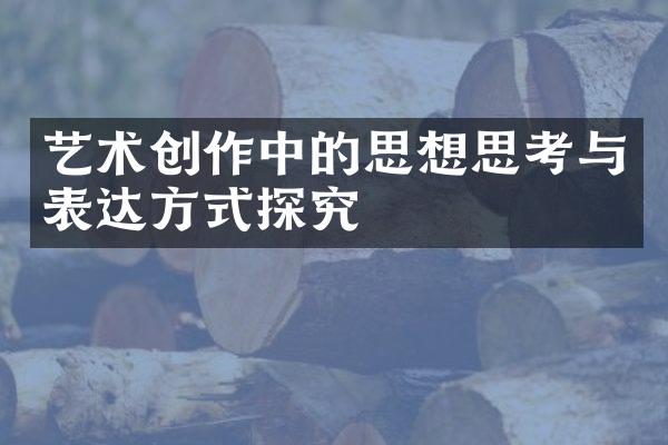 艺术创作中的思想思考与表达方式探究