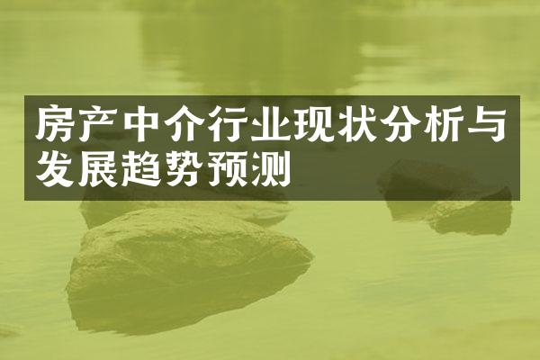 房产中介行业现状分析与发展趋势预测