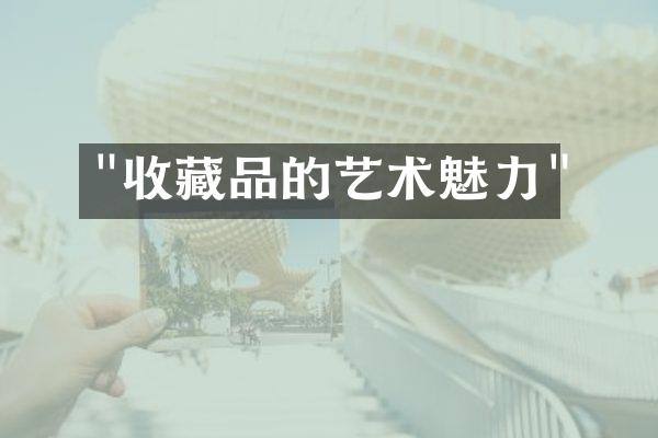 "收藏品的艺术魅力"