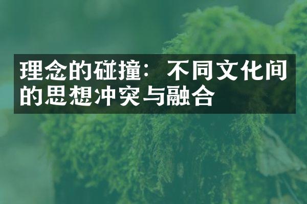 理念的碰撞：不同文化间的思想冲突与融合