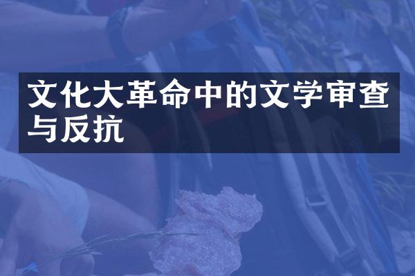 文化大革命中的文学审查与反抗