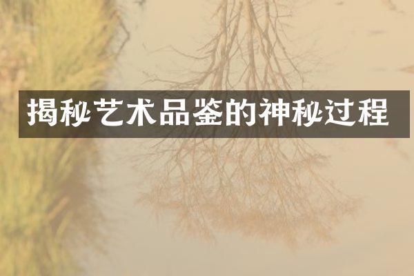 揭秘艺术品鉴的神秘过程