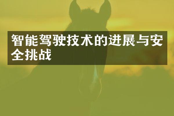 智能驾驶技术的进展与安全挑战