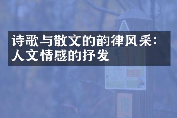 诗歌与散文的韵律风采：人文情感的抒发