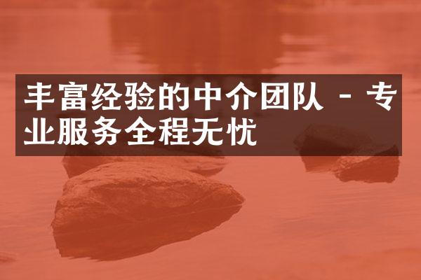 丰富经验的中介团队 - 专业服务全程无忧