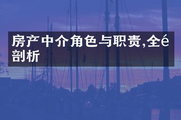 房产中介角色与职责,全面剖析