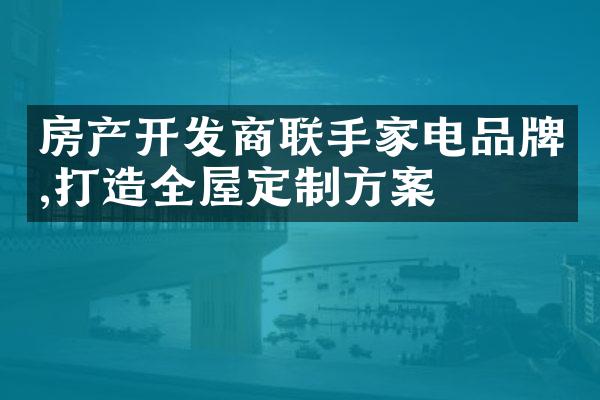 房产开发商联手家电品牌,打造全屋定制方案