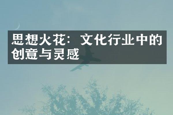 思想火花：文化行业中的创意与灵感