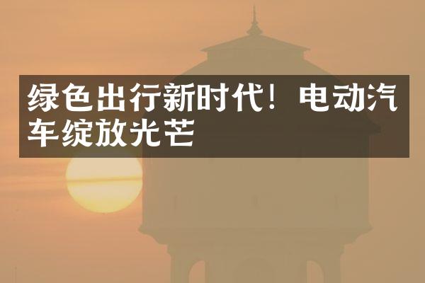 绿色出行新时代！电动汽车绽放光芒