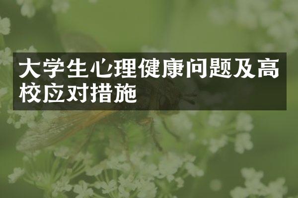 大学生心理健康问题及高校应对措施