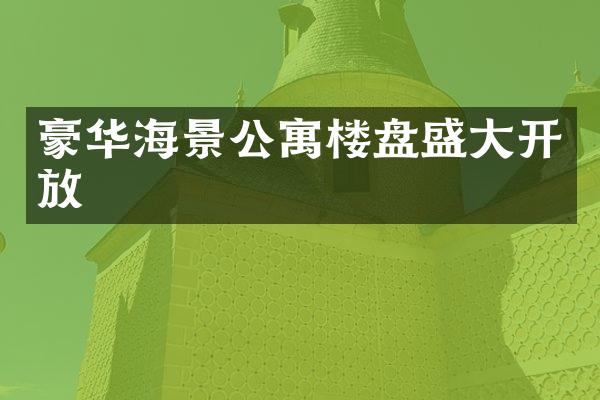 豪华海景公寓楼盘盛大开放