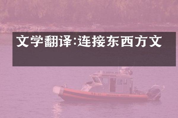 文学翻译:连接东西方文化