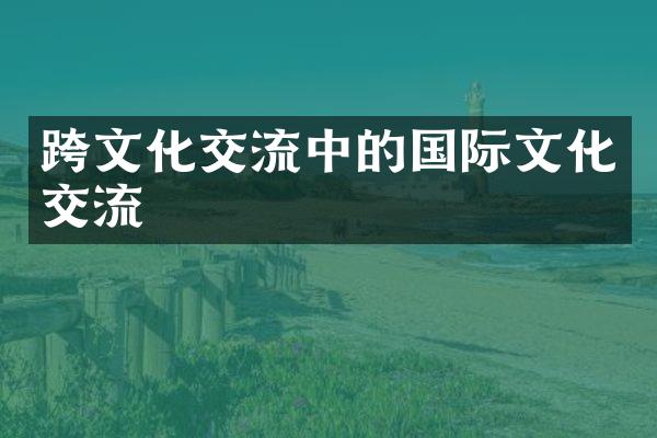 跨文化交流中的国际文化交流