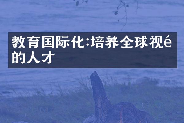 教育国际化:培养全球视野的人才