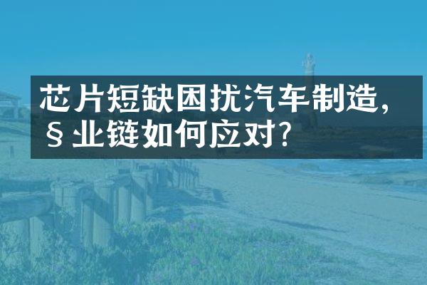 芯片短缺困扰汽车制造,产业链如何应对?