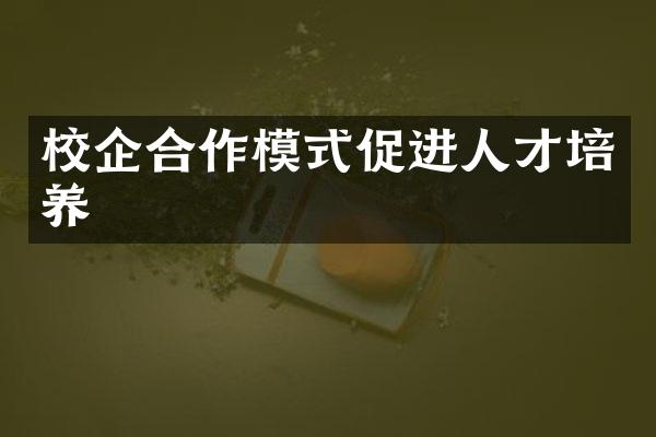 校企合作模式促进人才培养