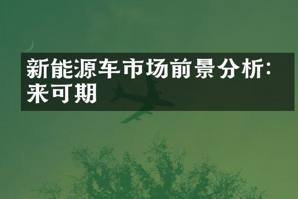 新能源车市场前景分析:未来可期