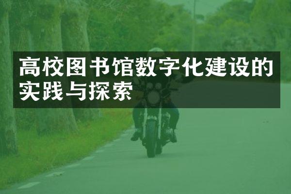 高校图书馆数字化建设的实践与探索