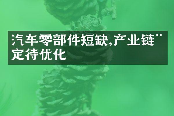 汽车零部件短缺,产业链稳定待优化