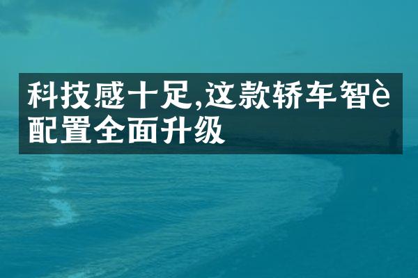 科技感十足,这款轿车智能配置全面升级