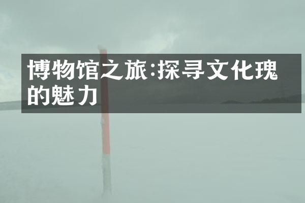 博物馆之旅:探寻文化瑰宝的魅力