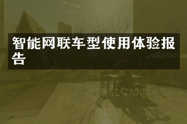 智能网联车型使用体验报告