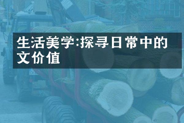 生活美学:探寻日常中的人文价值