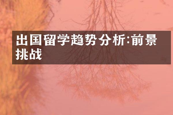 出国留学趋势分析:前景与挑战