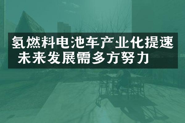 氢燃料电池车产业化提速 未来发展需多方努力