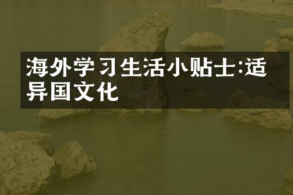 海外学习生活小贴士:适应异国文化