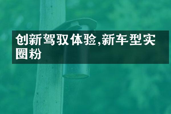 创新驾驭体验,新车型实力圈粉