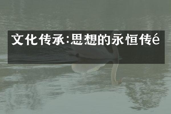 文化传承:思想的永恒传递