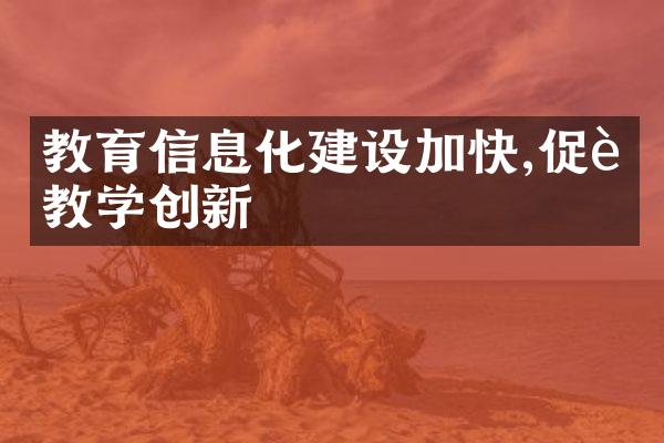 教育信息化建设加快,促进教学创新