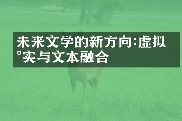 未来文学的新方向:虚拟现实与文本融合