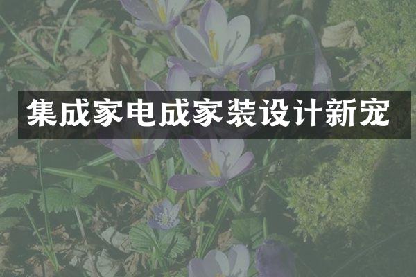 集成家电成家装设计新宠