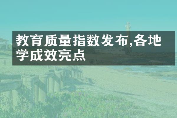 教育质量指数发布,各地办学成效亮点