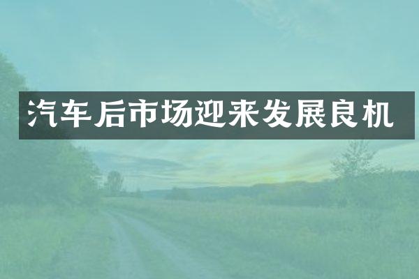 汽车后市场迎来发展良机