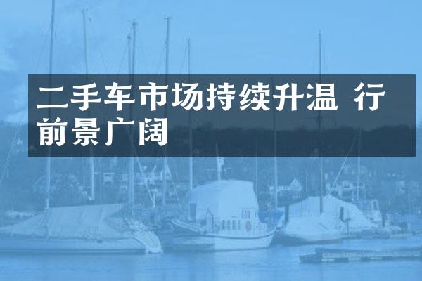 二手车市场持续升温 行业前景广阔