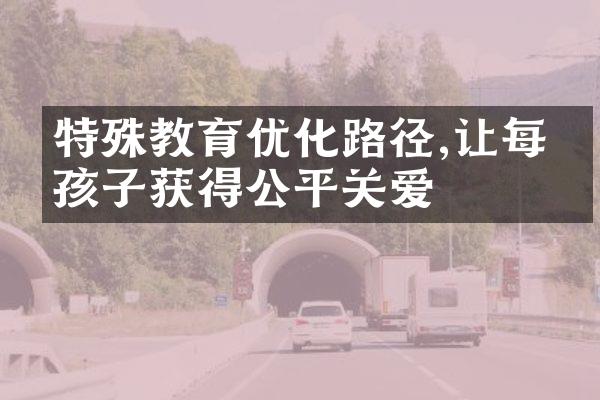 特殊教育优化路径,让每个孩子获得公平关爱